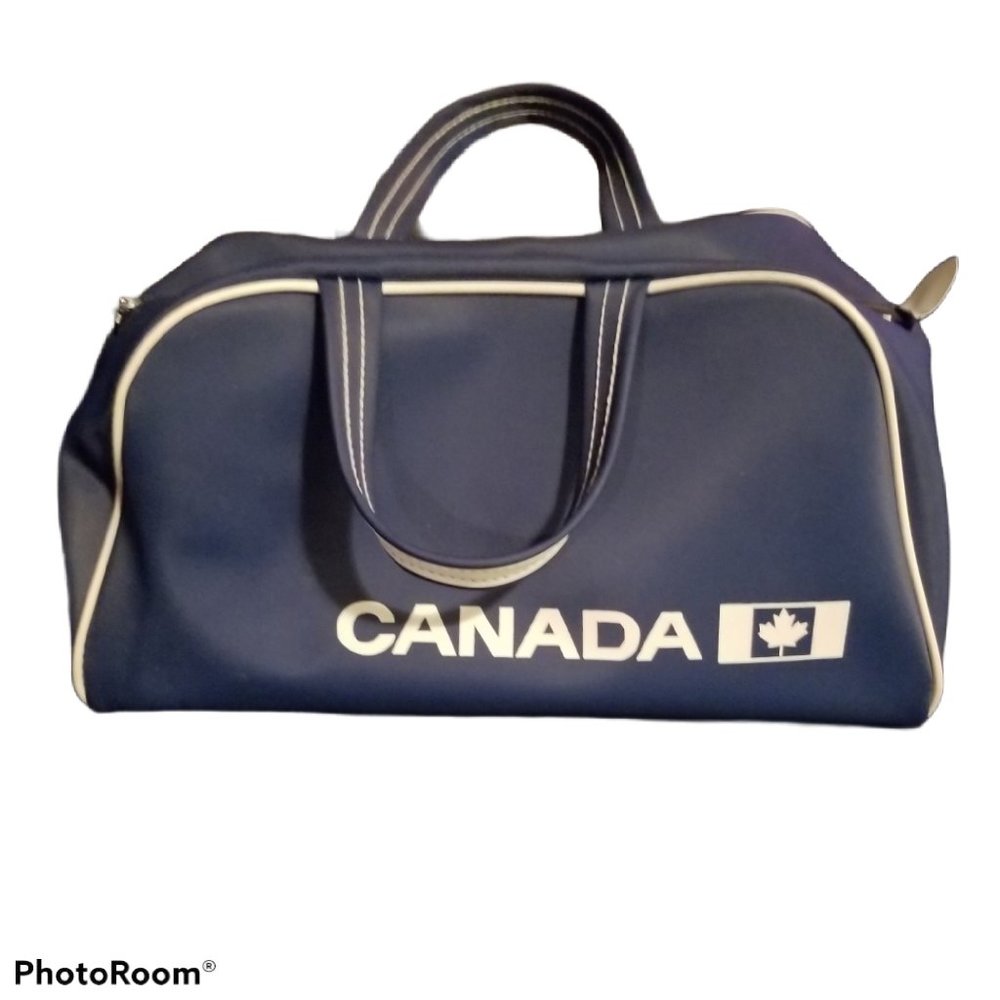 CANADA Blue & White Bowler Bag (13" ×6.5")
